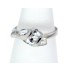 925 Sterling Silber Ring mit Navette