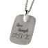 Dog Tag Anhänger aus 925er Sterlingsilber 28x18mm mit individueller Gravur