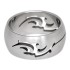 Edelstahl Ring 8.7mm  mit einem ausgefrästem Tribal Motiv