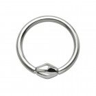 Surgical steel BCR with a diamond clamp design in 1.2mm thickness